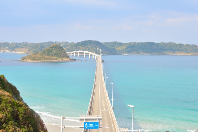 海士ヶ瀬公園から望む角島大橋イメージ