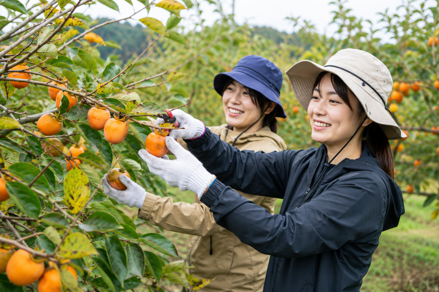 柿の総取りお手伝い体験ツアーのイメージ