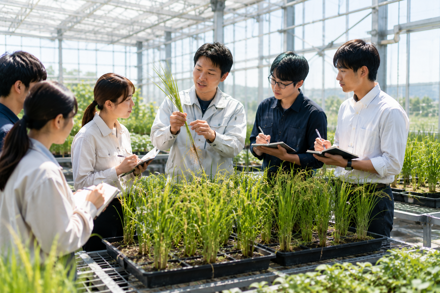 宮城県職員農業系職種職場見学バスツアーの農業県北コース見学イメージ