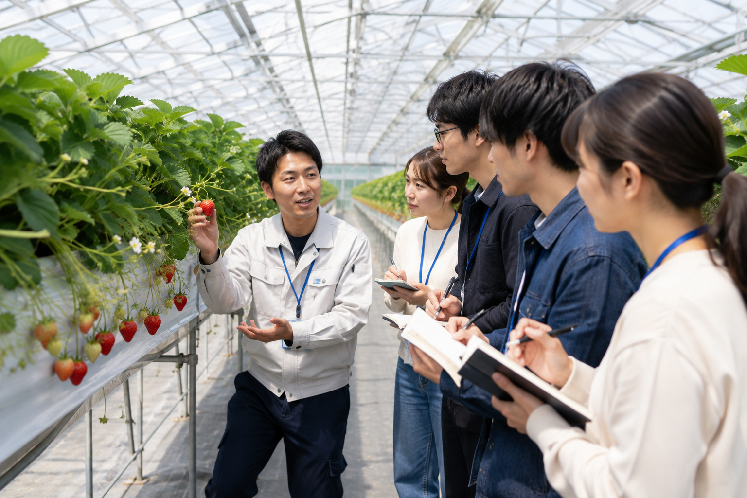 宮城県職員農業系職種職場見学バスツアーの農業県南コース見学イメージ